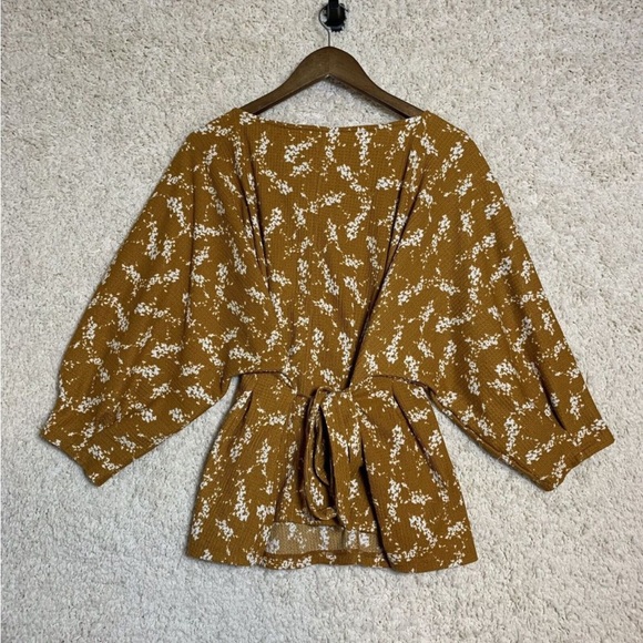 Anthropologie Amber Dolman Sleeve Blouse with Tie Waist - Picture 6 of 12